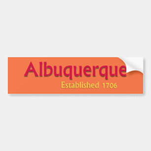 Autocollant De Voiture Albuquerque a établi l'adhésif pour pare-chocs d