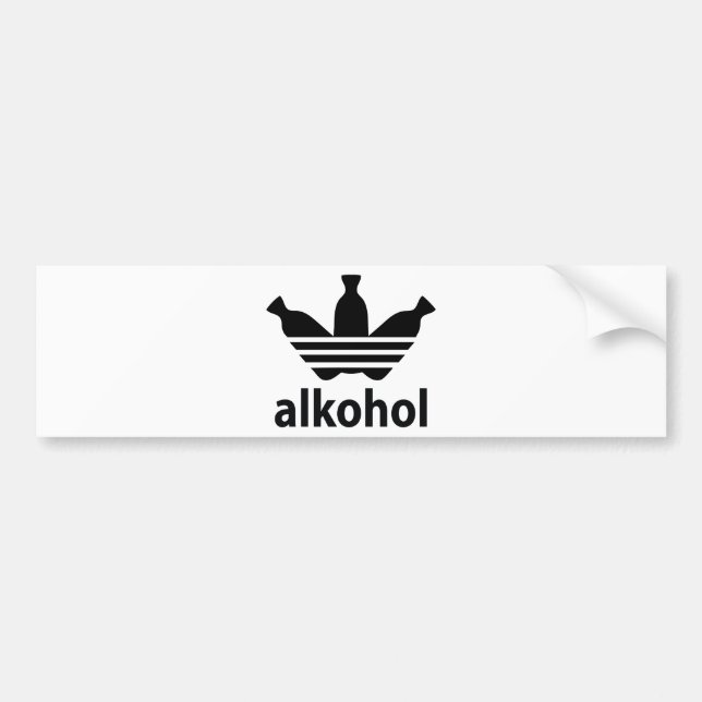 Autocollant De Voiture alcool alcoolique (Devant)