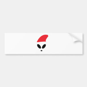 Autocollant De Voiture Alien de Noël