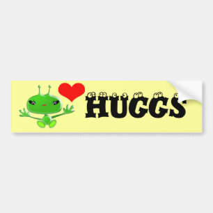 Autocollant De Voiture Aliens Huggs