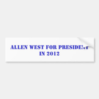 AUTOCOLLANT DE VOITURE ALLEN OCCIDENTAL POUR LE PRÉSIDENT EN 2016