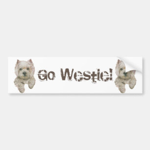 Autocollant De Voiture Aller à Westie