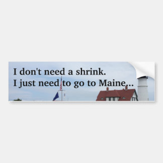 Autocollant De Voiture Allez au bumpersticker du Maine. Maine absent