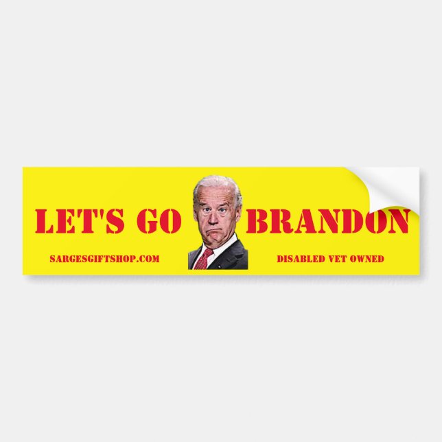 AUTOCOLLANT DE VOITURE ALLONS BRANDON BUMPER STICKER (Devant)