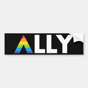 Autocollant De Voiture Ally droit LGBTQ Rainbow LGBT
