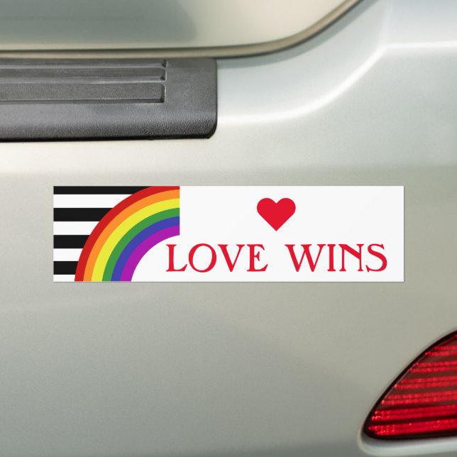 Autocollant De Voiture Ally Pride Flag Rainbow (En voiture)