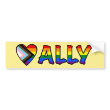 Ally with Progress Pride Indicateur Lettres rempli