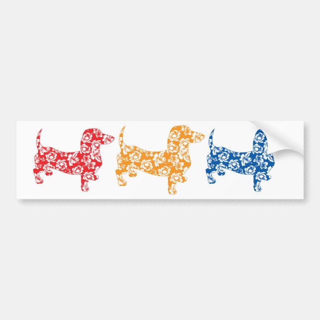 Autocollant De Voiture Aloha Orange Doxies (Devant)