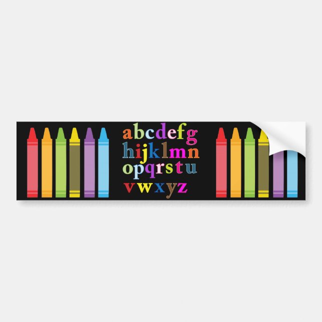 Autocollant De Voiture Alphabet (Devant)