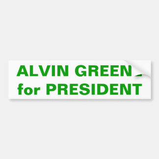 Autocollant De Voiture ALVIN GREENE pour le PRÉSIDENT