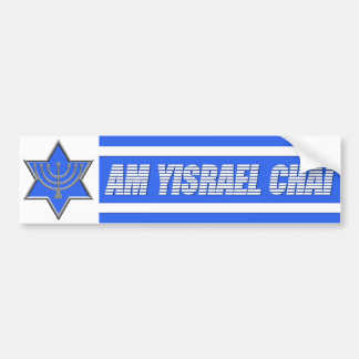 Autocollant De Voiture AM Yisrael Chai