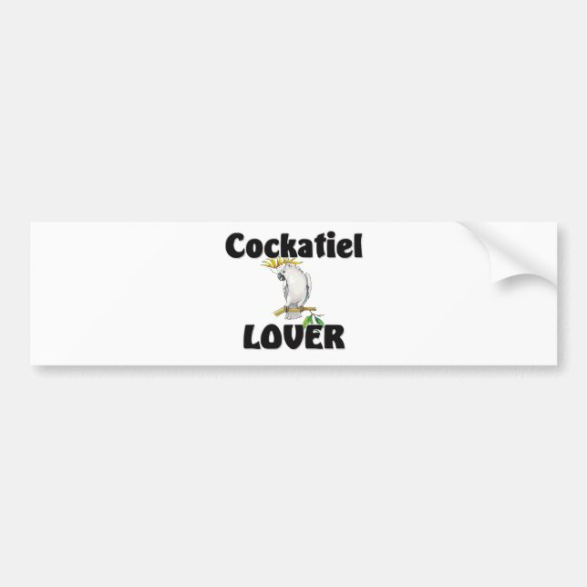 Autocollant De Voiture Amant de Cockatiel (Devant)