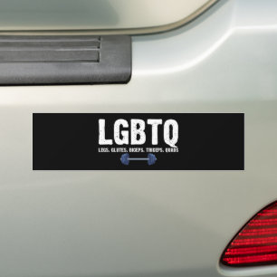 Autocollant De Voiture Amant de gym LGBTQ Jambes Fessiers Biceps Triceps 