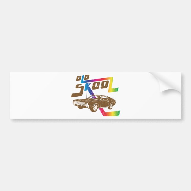 AUTOCOLLANT DE VOITURE AMC 1968 AMX (Devant)