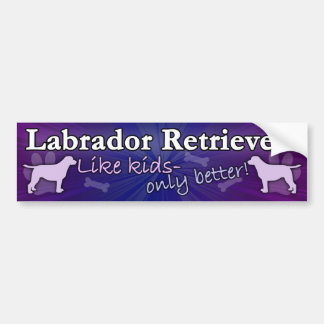 Autocollant De Voiture Améliorez que des enfants labrador retriever