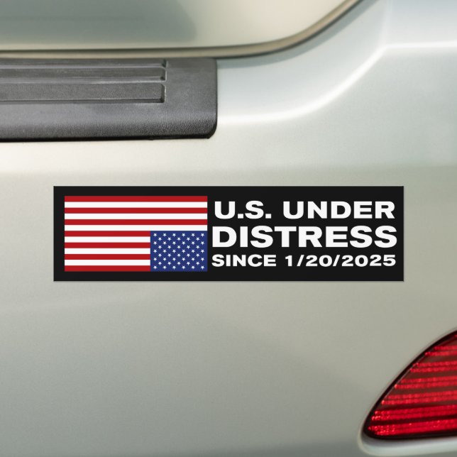 Autocollant De Voiture America Under Distress Anti-Trump (En voiture)
