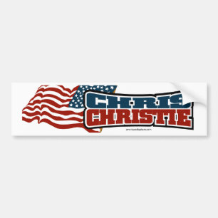 Autocollant De Voiture Américain fier de Chris Christie