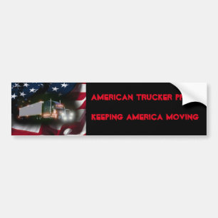 Autocollant De Voiture American Trucker Pride