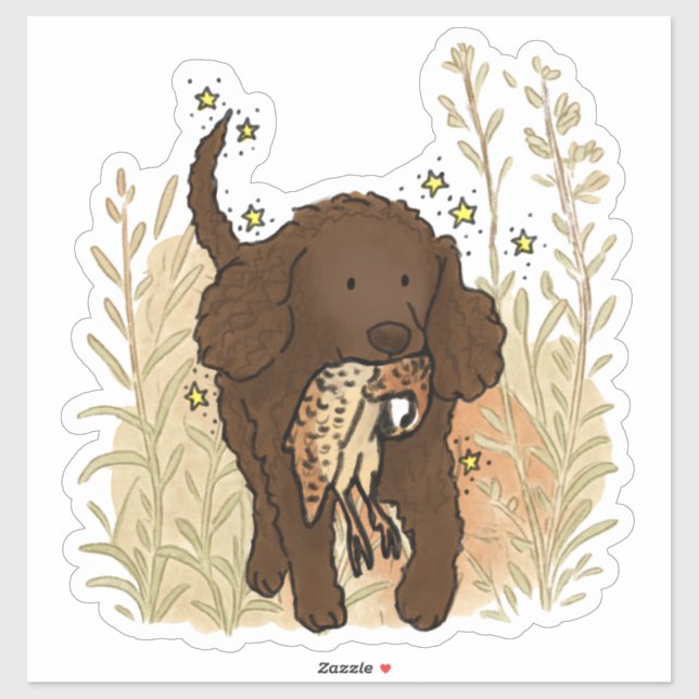 Autocollant de voiture American Water Spaniel (Feuille)