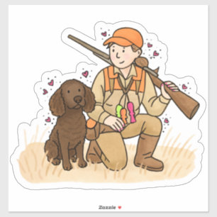 Autocollant de voiture American Water Spaniel