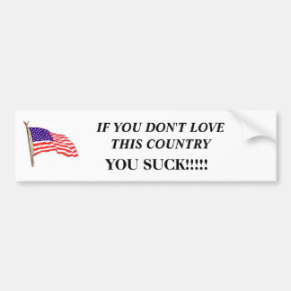 Autocollant De Voiture AmericanFlag01, SI VOUS N'AIMEZ PAS CE PAYS,…