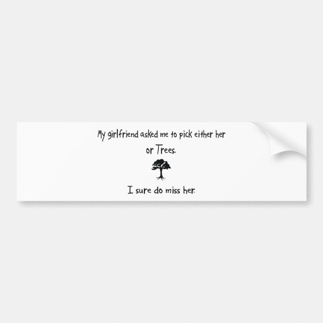 Autocollant De Voiture Amie ou arbres de sélection (Devant)