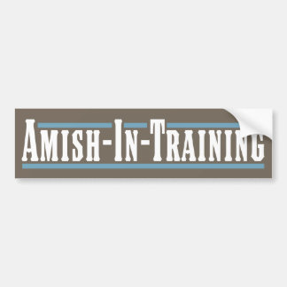 Autocollant De Voiture Amish-Dans-Formation