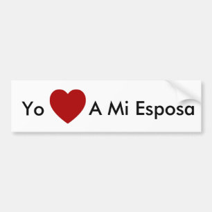 Autocollant De Voiture AMO de Yo par MI Esposa - adhésif pour pare-chocs
