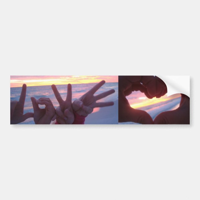 Autocollant De Voiture Amour (Devant)