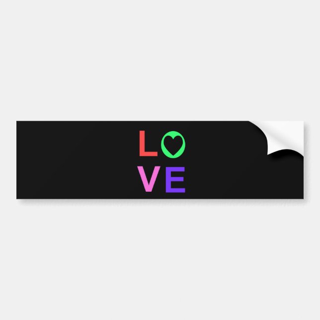 Autocollant De Voiture Amour (Devant)