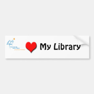 Autocollant De Voiture Amour de bibliothèque de HCPL