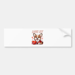 Autocollant De Voiture Amour de Corgi Mignon