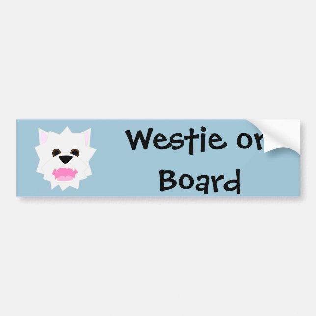 Autocollant De Voiture Amour de Westie (Devant)
