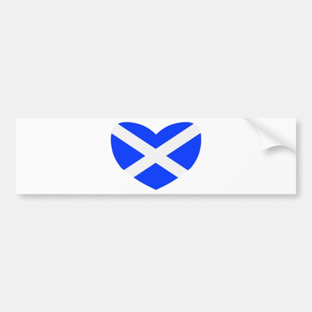 Autocollant De Voiture Amour Ecosse (Devant)