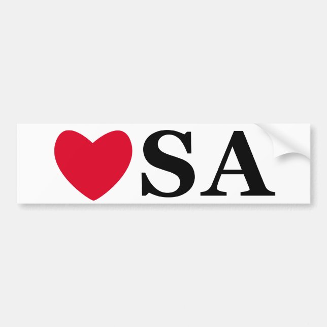 Autocollant De Voiture Amour Etats-Unis (Devant)