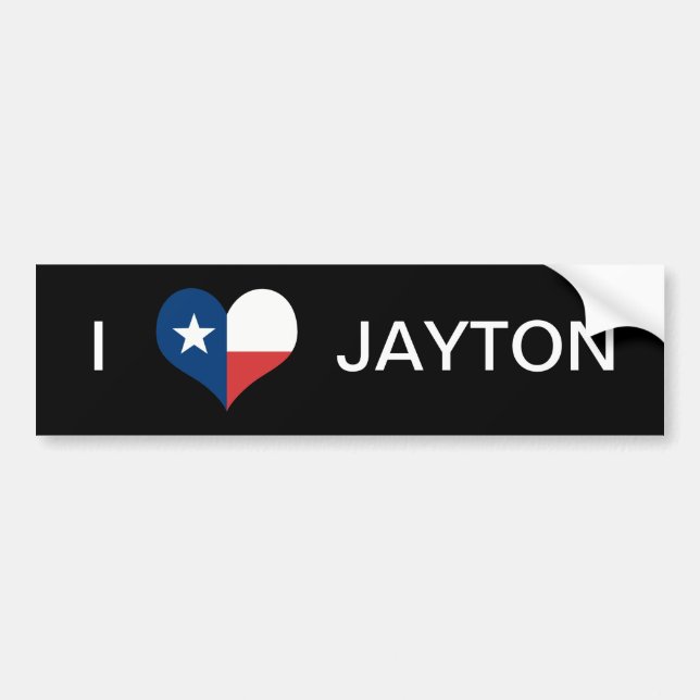 AUTOCOLLANT DE VOITURE AMOUR JAYTON (Devant)