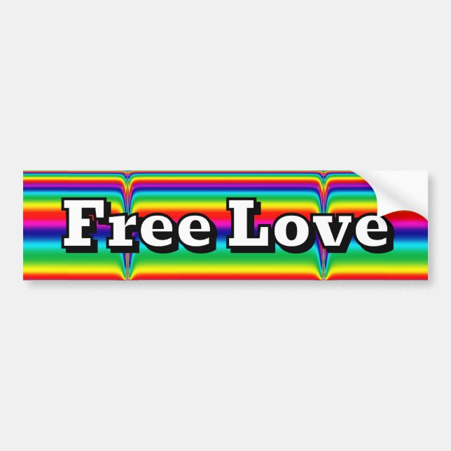 Autocollant De Voiture Amour libre (Devant)