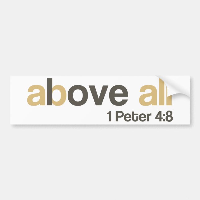 Autocollant De Voiture Amour surtout (Devant)