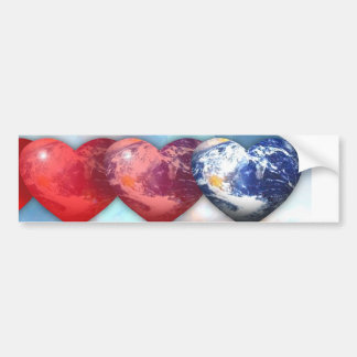 AUTOCOLLANT DE VOITURE AMOUR TERRESTRE