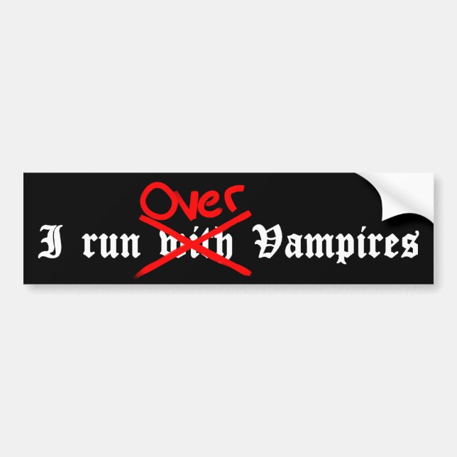 Autocollant De Voiture Amour vampire (Devant)