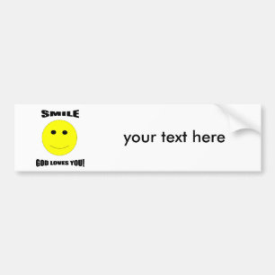 Autocollant De Voiture Amours d'un dieu de sourire vous adhésif pour