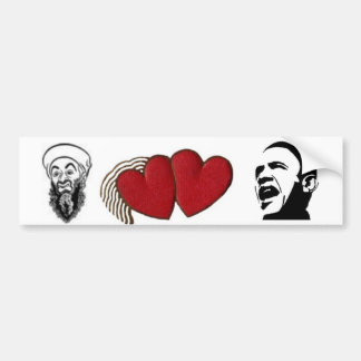 Autocollant De Voiture Amours Obama d'Osama