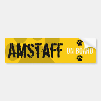Autocollant De Voiture Amstaff à bord