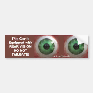 Autocollant De Voiture Amusant Déplaisant Green Eye-ball - Étrange, Taste