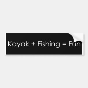 Autocollant De Voiture Amusement de pêche de kayak