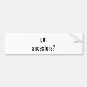 Autocollant De Voiture ancêtres obtenus ?