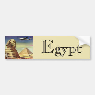 Autocollant De Voiture Ancien Grand Sphinx de Gizeh, Pyramides d'Égypte