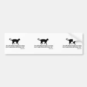 Autocollant De Voiture Ancien proverbe de chat
