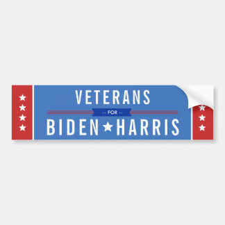 AUTOCOLLANT DE VOITURE ANCIENS COMBATTANTS POUR BIDEN HARRIS 2020 PRÉSIDE