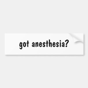 Autocollant De Voiture anesthésie obtenue ?